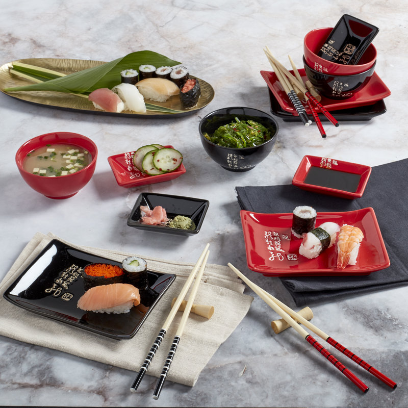 Tabletops Gallery 24 piece Sushi Serving Set Reviews Wayfair